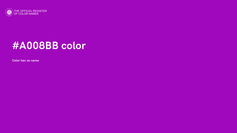 #A008BB color image