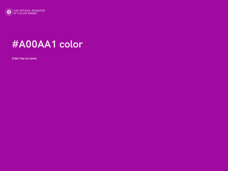 #A00AA1 color image