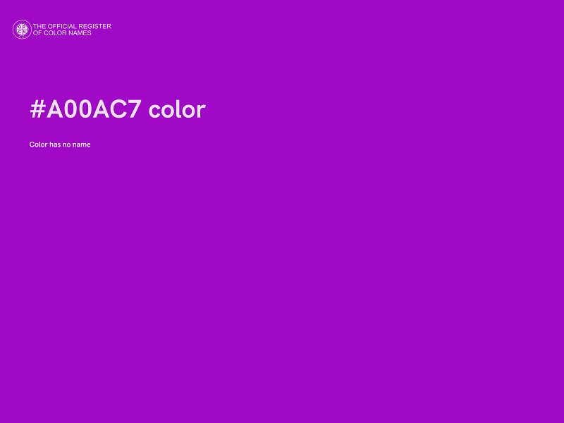 #A00AC7 color image