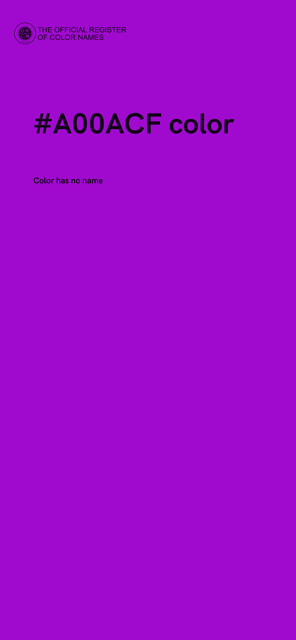 #A00ACF color image