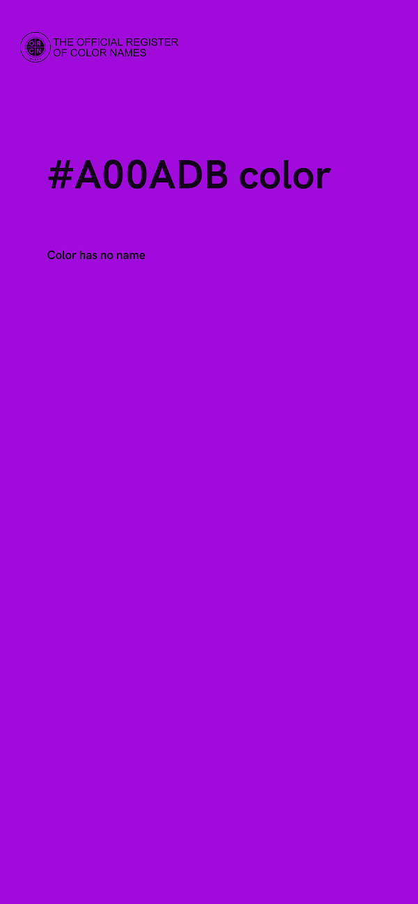 #A00ADB color image