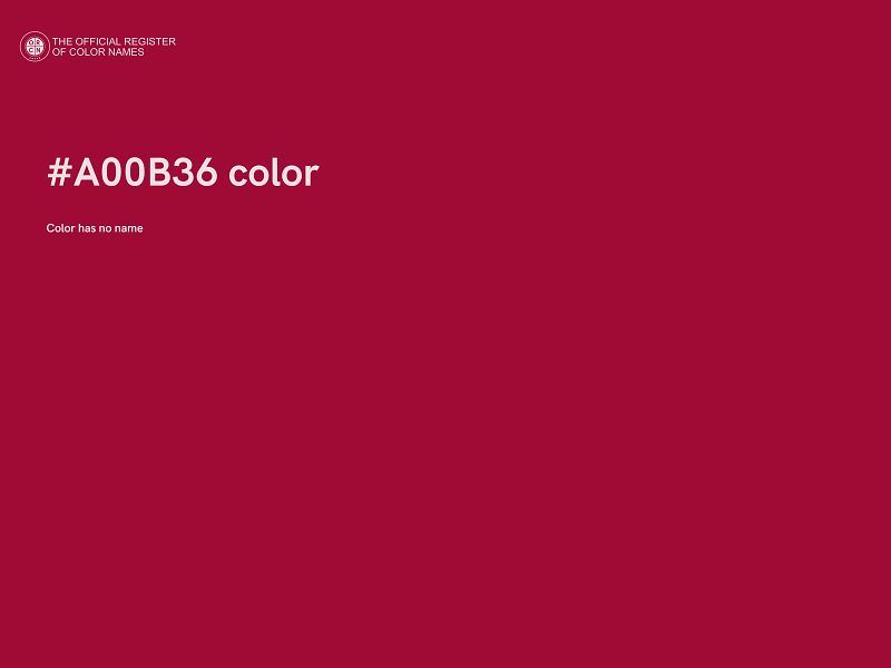 #A00B36 color image