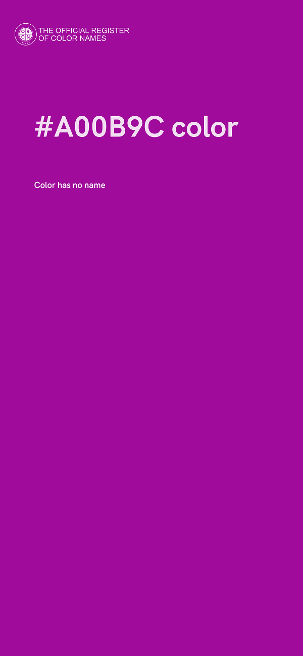 #A00B9C color image