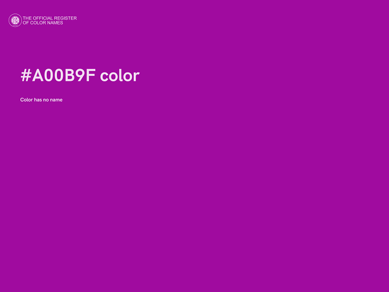 #A00B9F color image