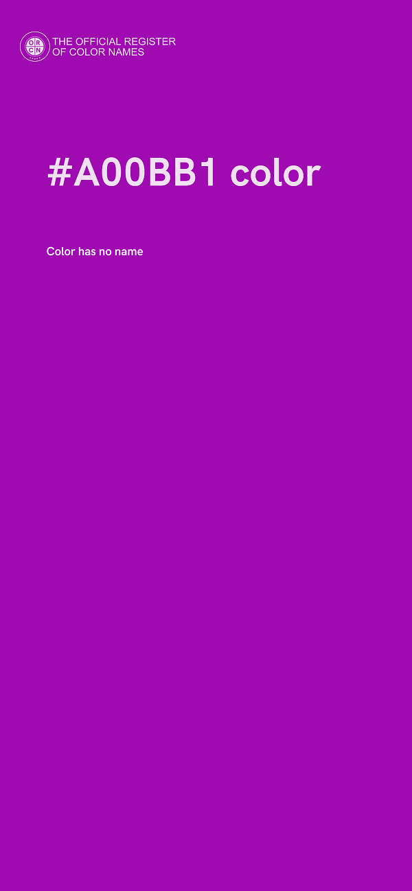 #A00BB1 color image
