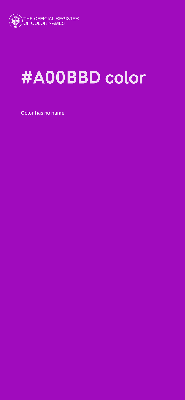 #A00BBD color image