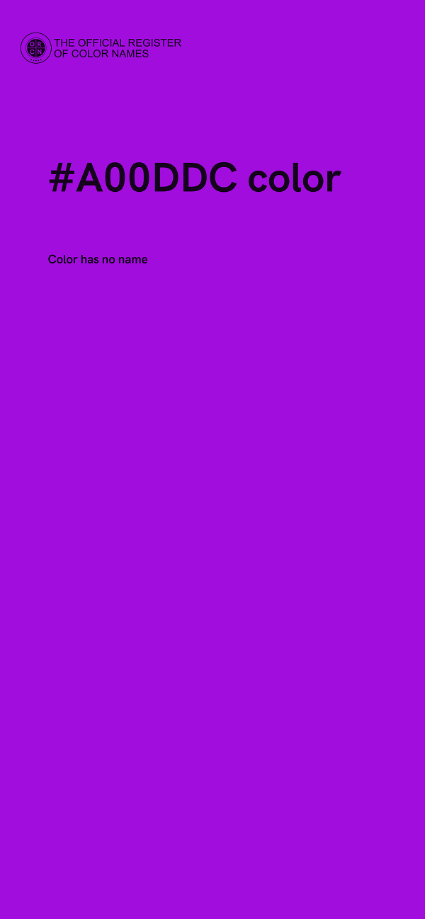 #A00DDC color image