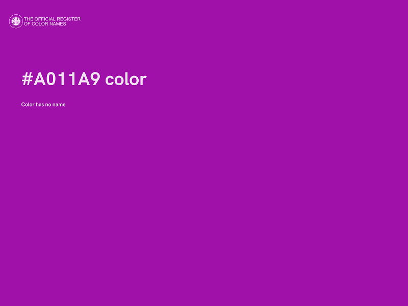 #A011A9 color image