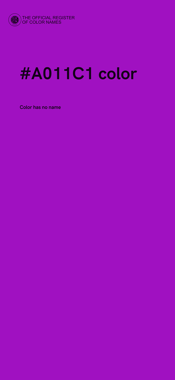 #A011C1 color image