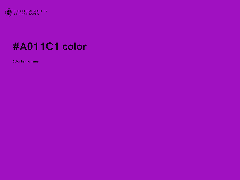 #A011C1 color image