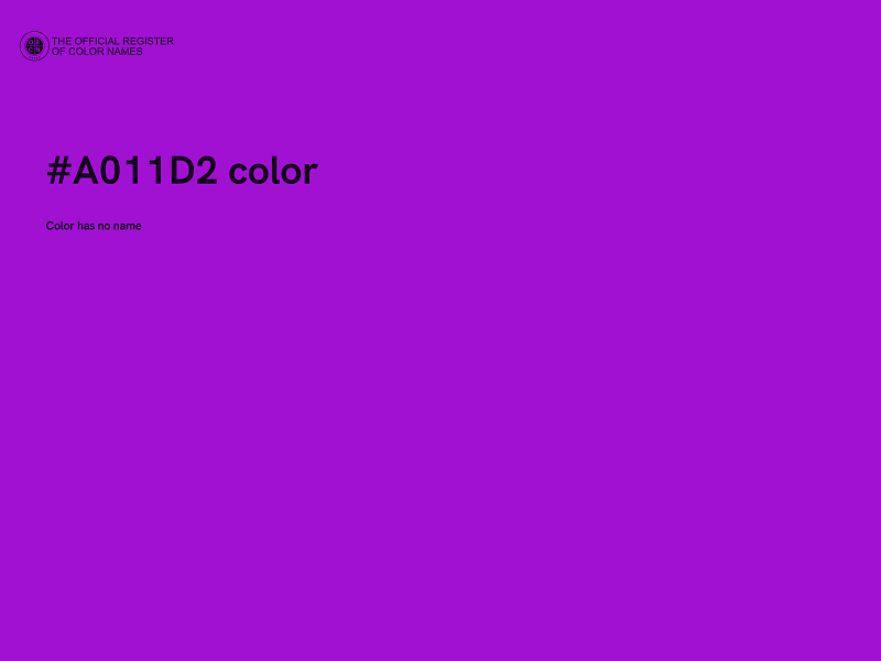 #A011D2 color image