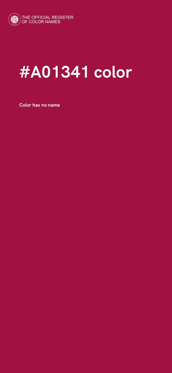 #A01341 color image