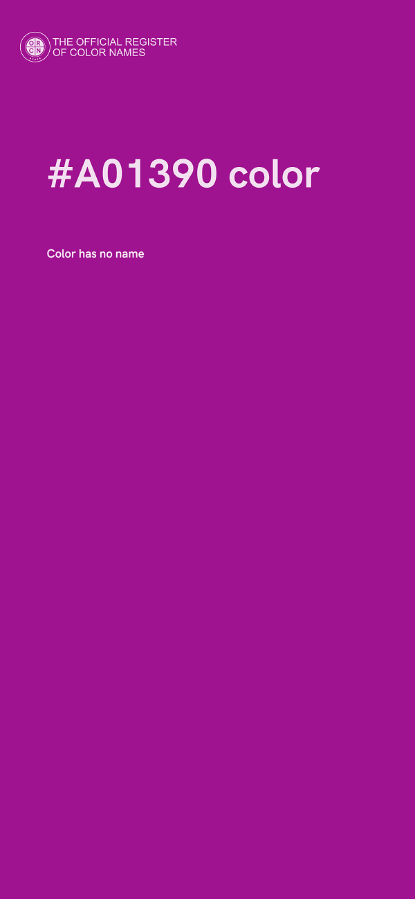 #A01390 color image