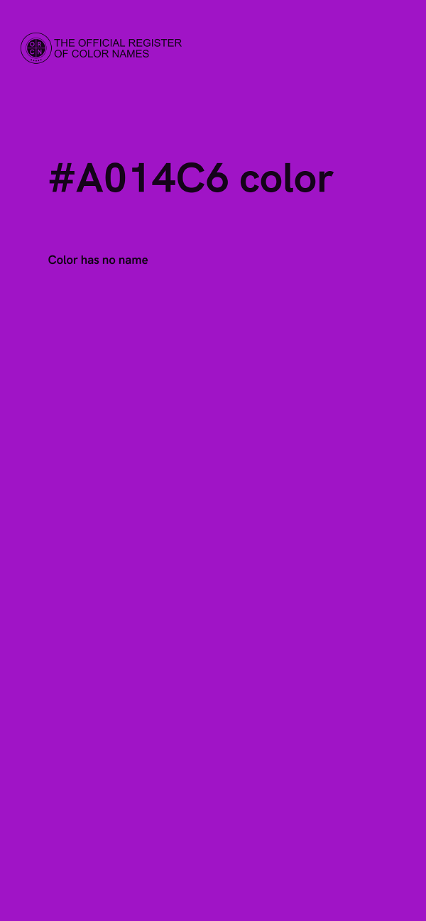 #A014C6 color image