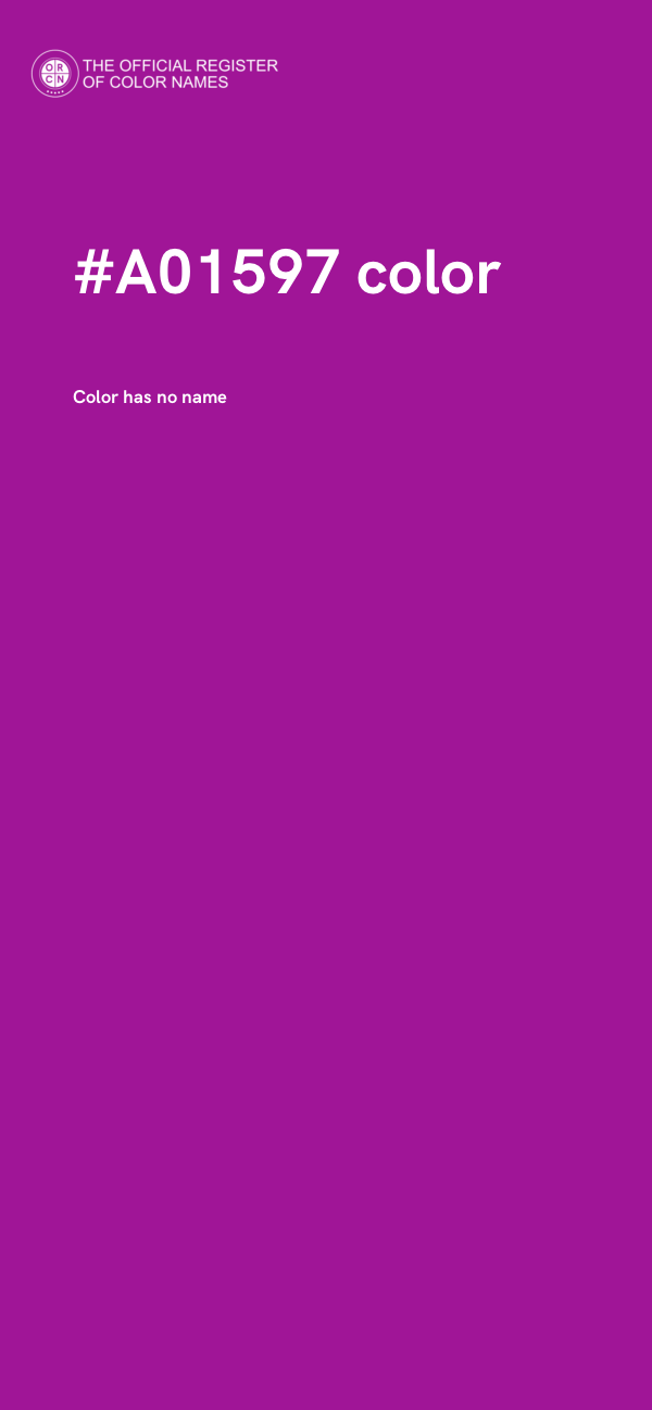 #A01597 color image