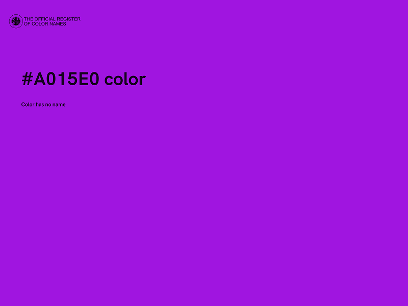 #A015E0 color image