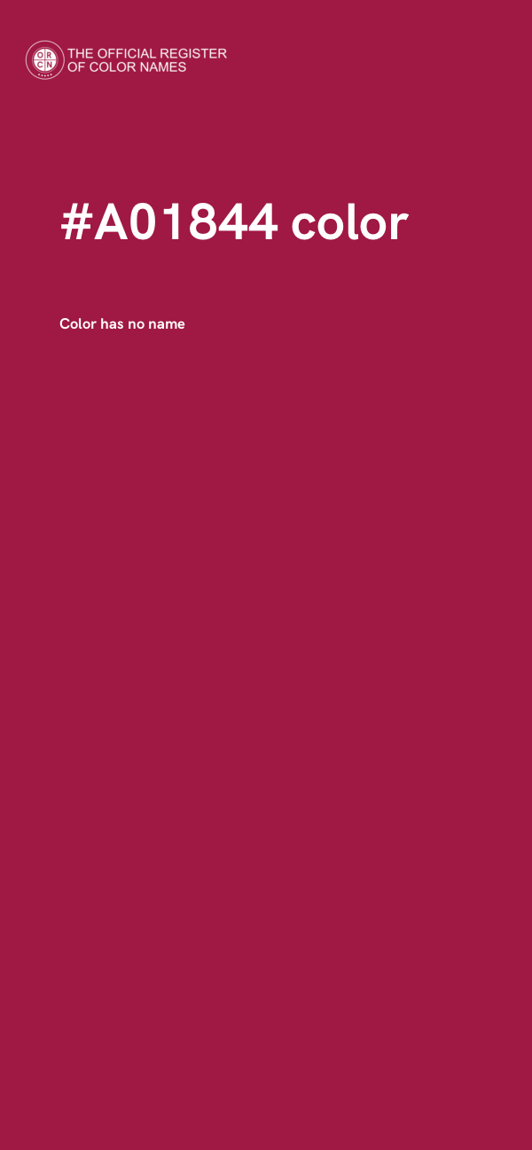#A01844 color image
