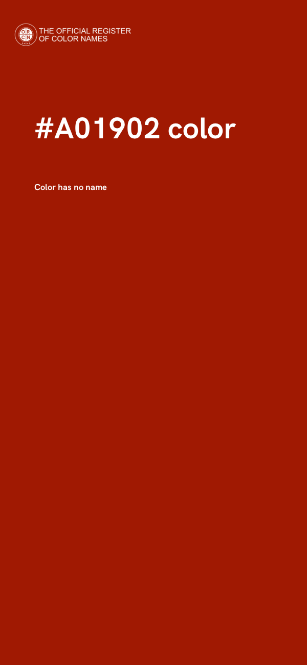 #A01902 color image
