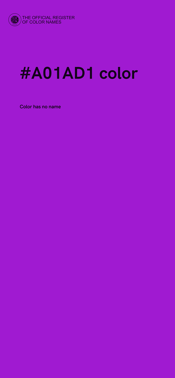 #A01AD1 color image