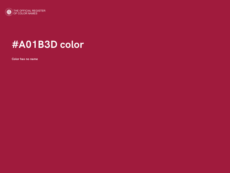#A01B3D color image