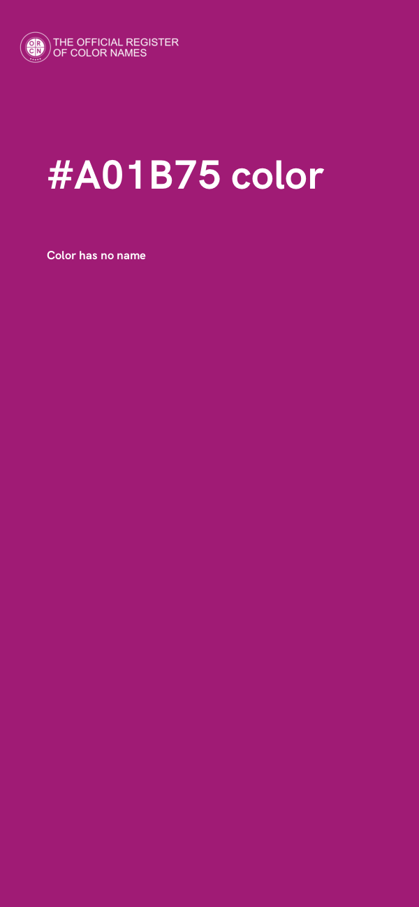 #A01B75 color image
