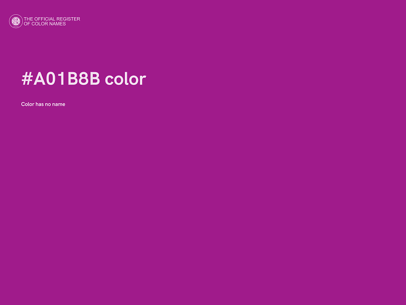 #A01B8B color image