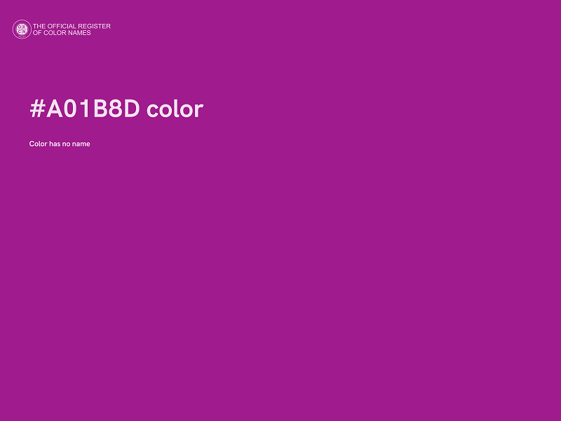 #A01B8D color image