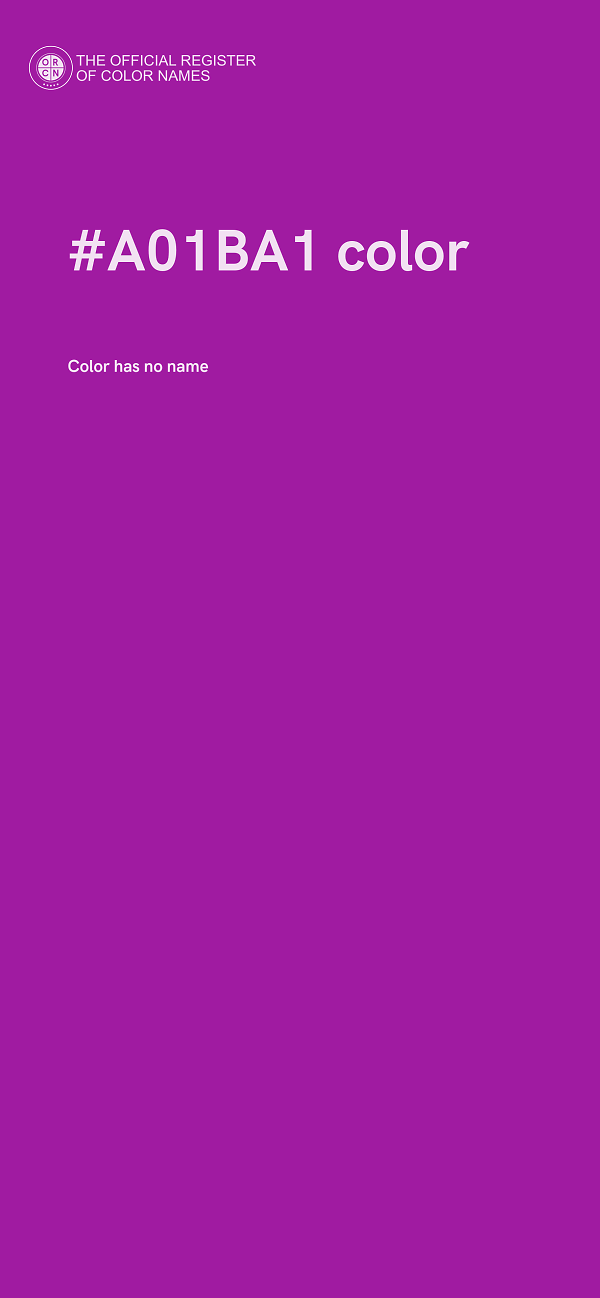 #A01BA1 color image