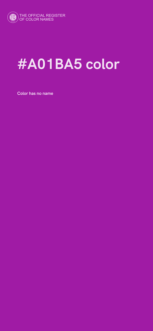 #A01BA5 color image