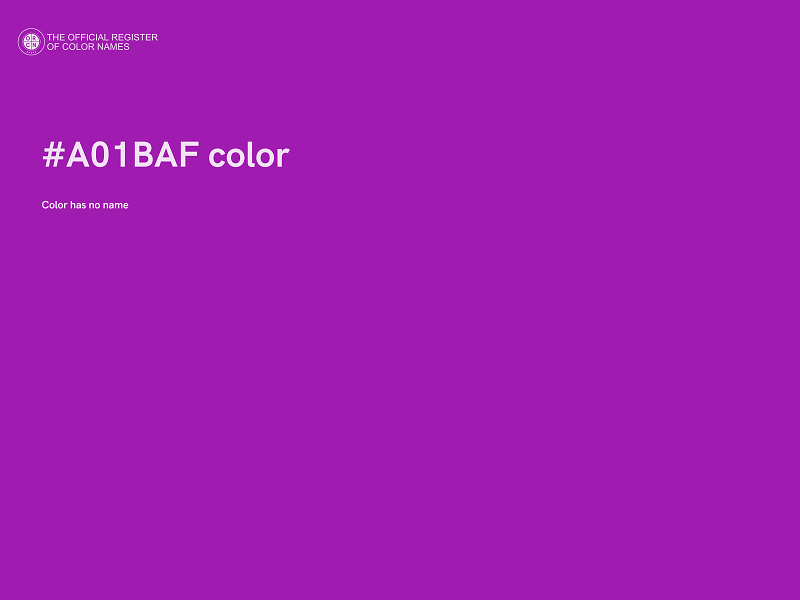 #A01BAF color image