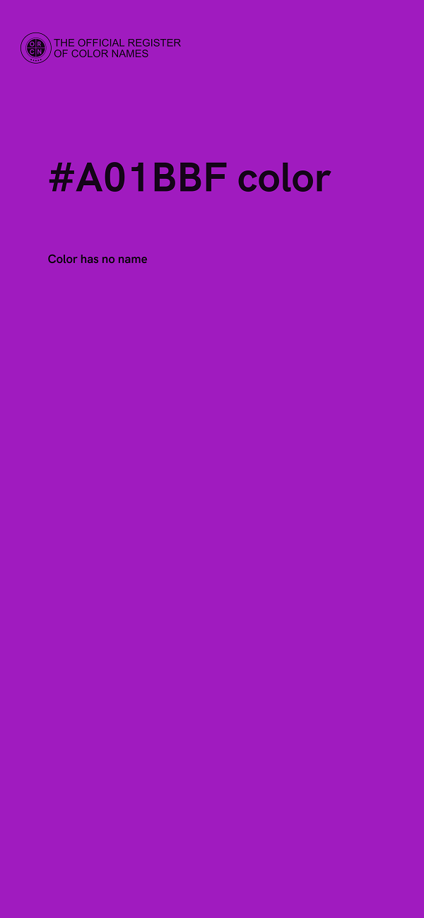 #A01BBF color image
