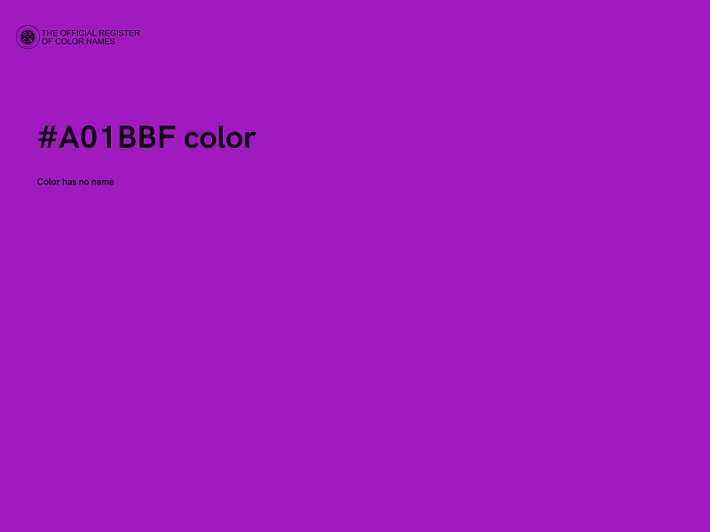 #A01BBF color image