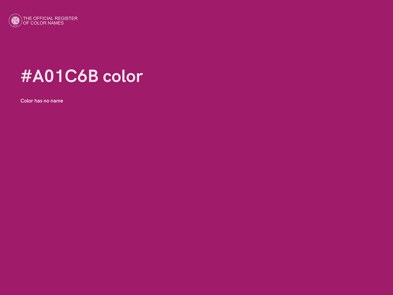 #A01C6B color image