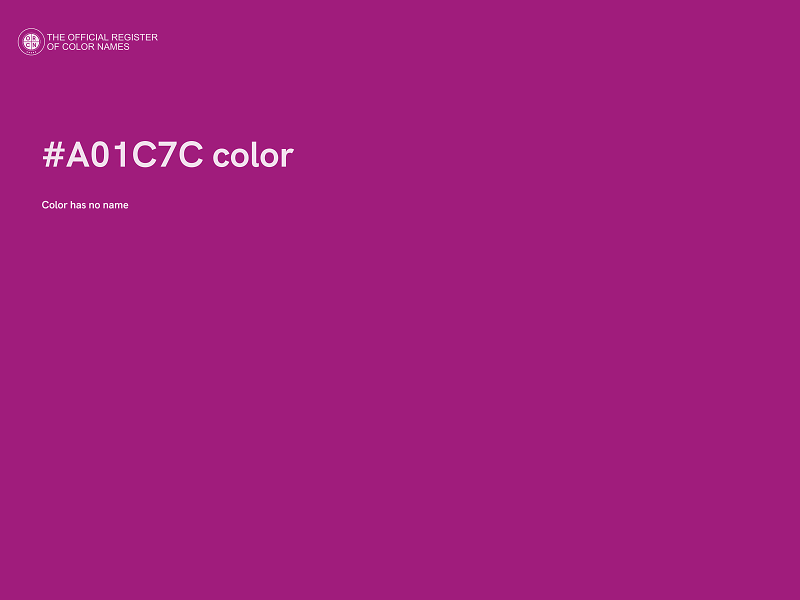 #A01C7C color image