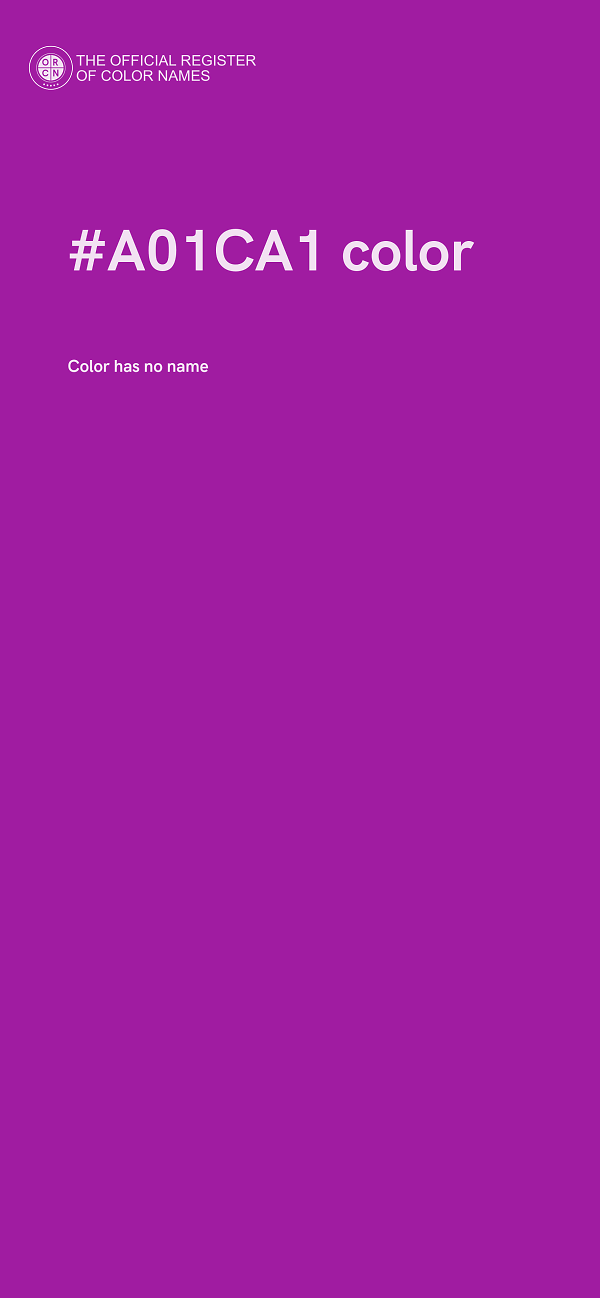 #A01CA1 color image