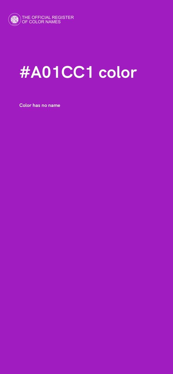 #A01CC1 color image