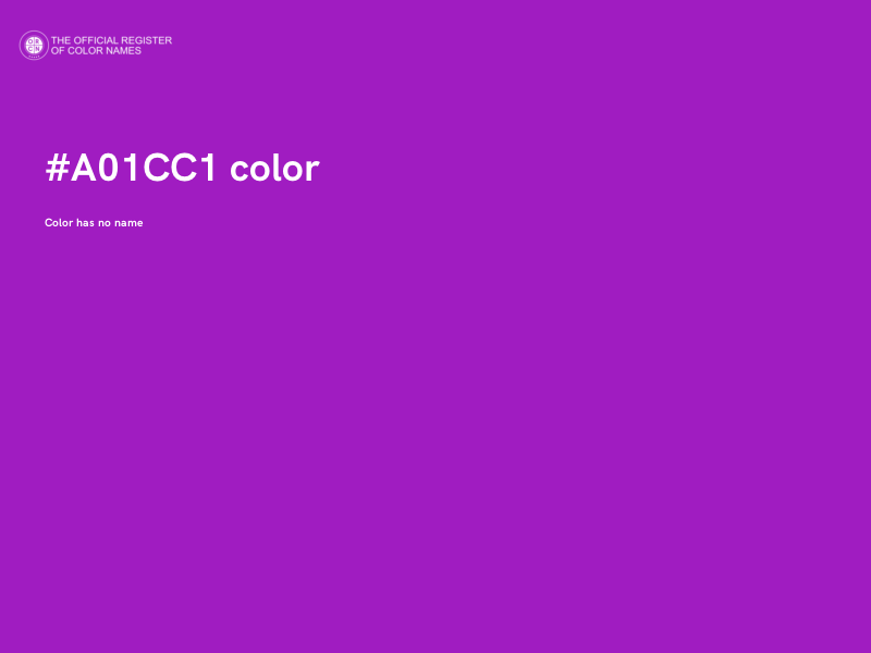 #A01CC1 color image