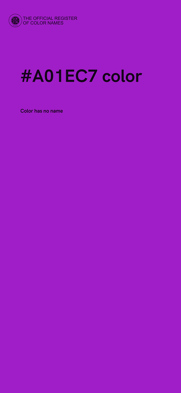 #A01EC7 color image