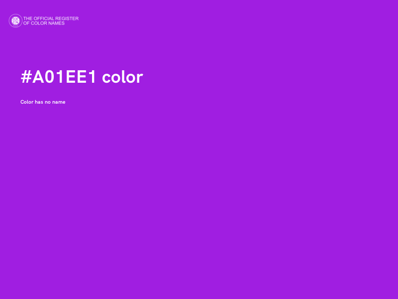 #A01EE1 color image