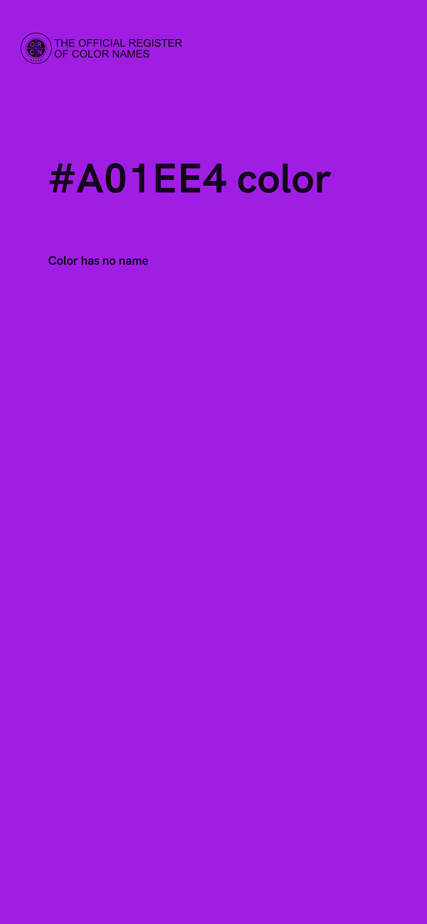 #A01EE4 color image