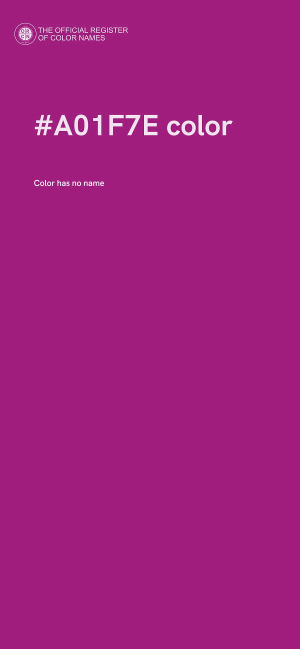 #A01F7E color image