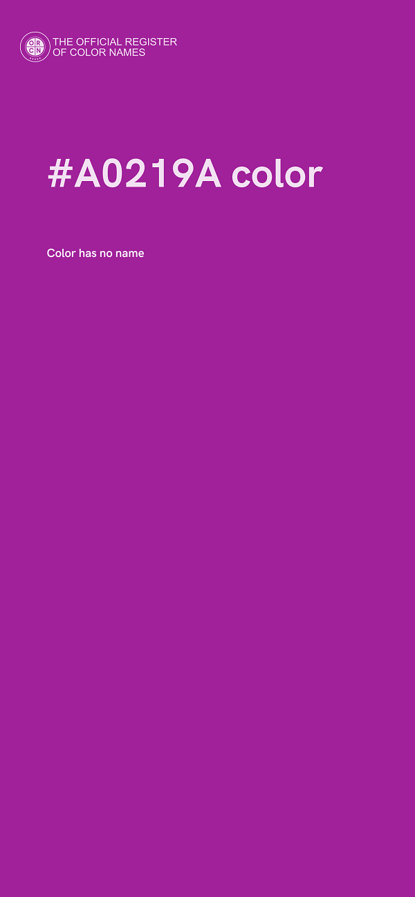 #A0219A color image