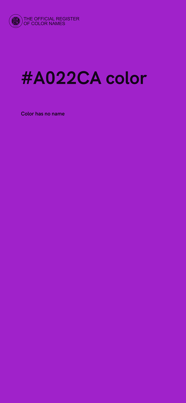 #A022CA color image
