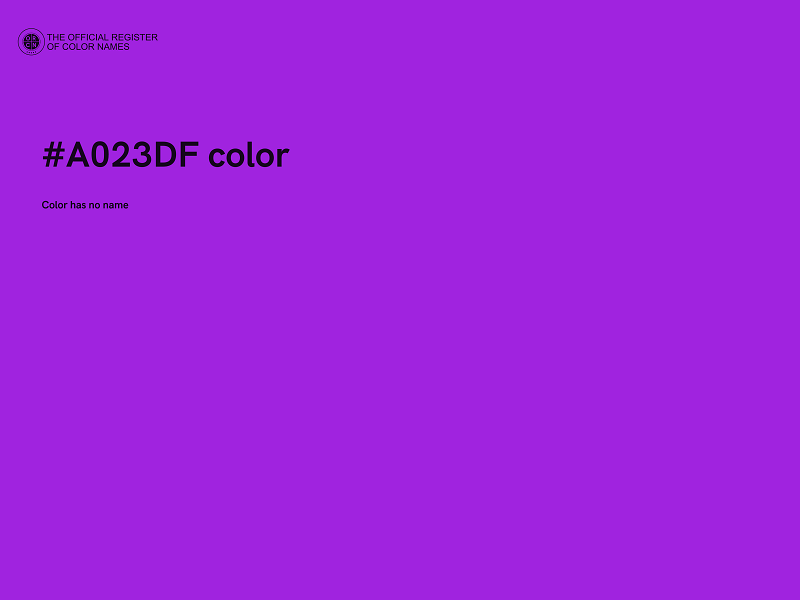 #A023DF color image