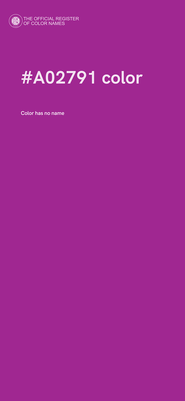 #A02791 color image