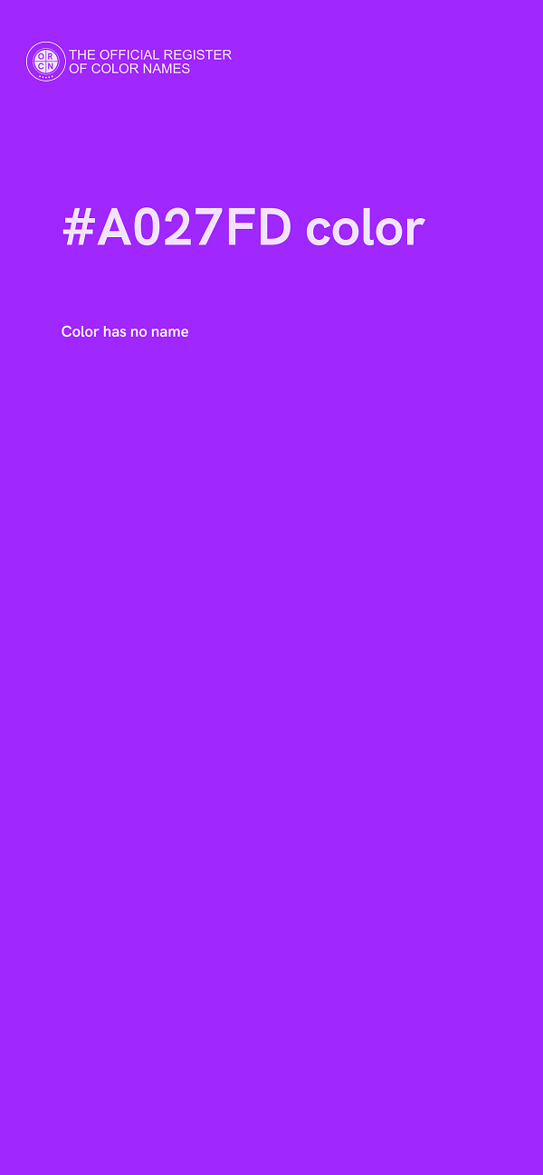 #A027FD color image