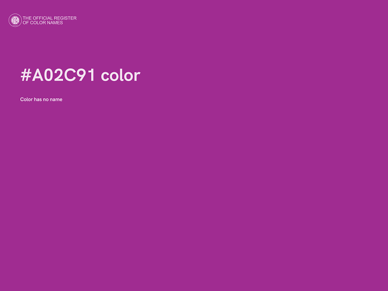 #A02C91 color image