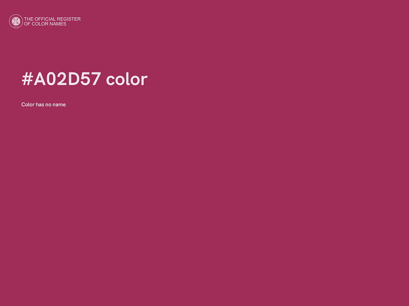 #A02D57 color image