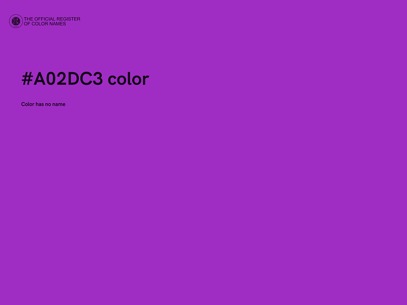 #A02DC3 color image