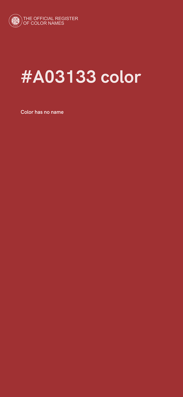 #A03133 color image